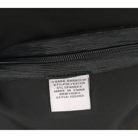 NWT $223 Yoana Baraschi Womens Size 4 Samba Flare Skirt Black Asymmetric Crochet - Picture 6 of 7